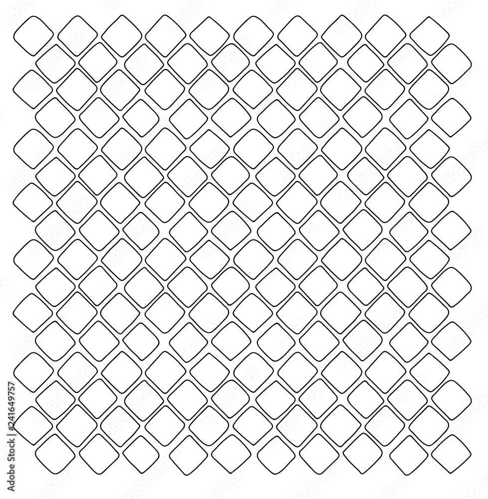 Vector isolated line pattern of a brick tile wall rhombus Stock Vector ...