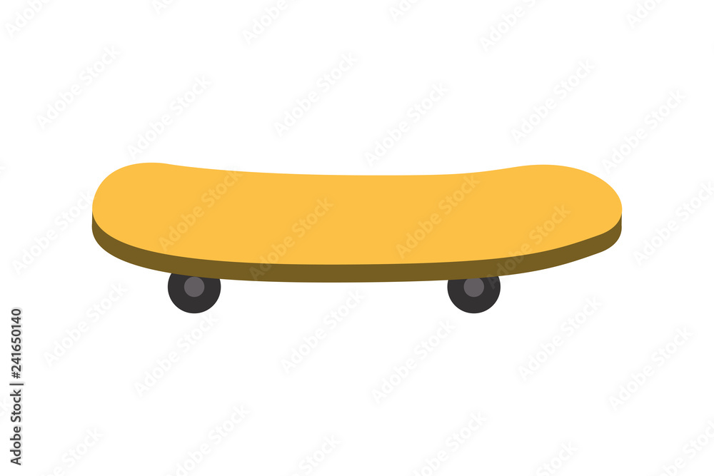 skateboard yellow isolated icon skateboard yellow isolated icon