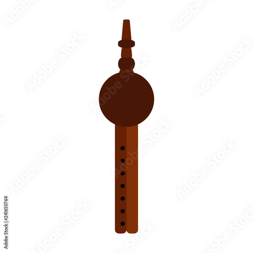 Pungi Instrument - Popular Indian instrument pungi often used by snake charmers isolated on white background