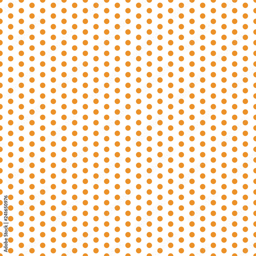 orange and white polka dot background