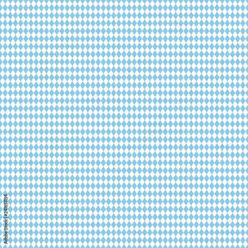 Blue Oktoberfest Diamond Seamless Pattern - Blue and white diamond design popular for Oktoberfest