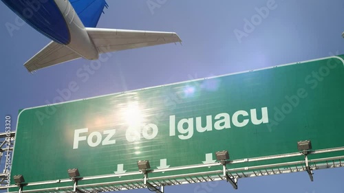 Airplane Take off Foz do Iguacu photo