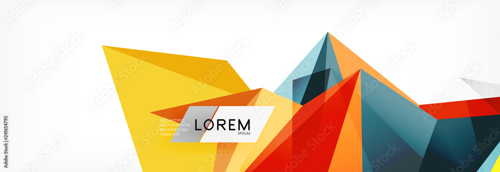 Science background. Abstract triangle pattern. Vector abstract geometric template