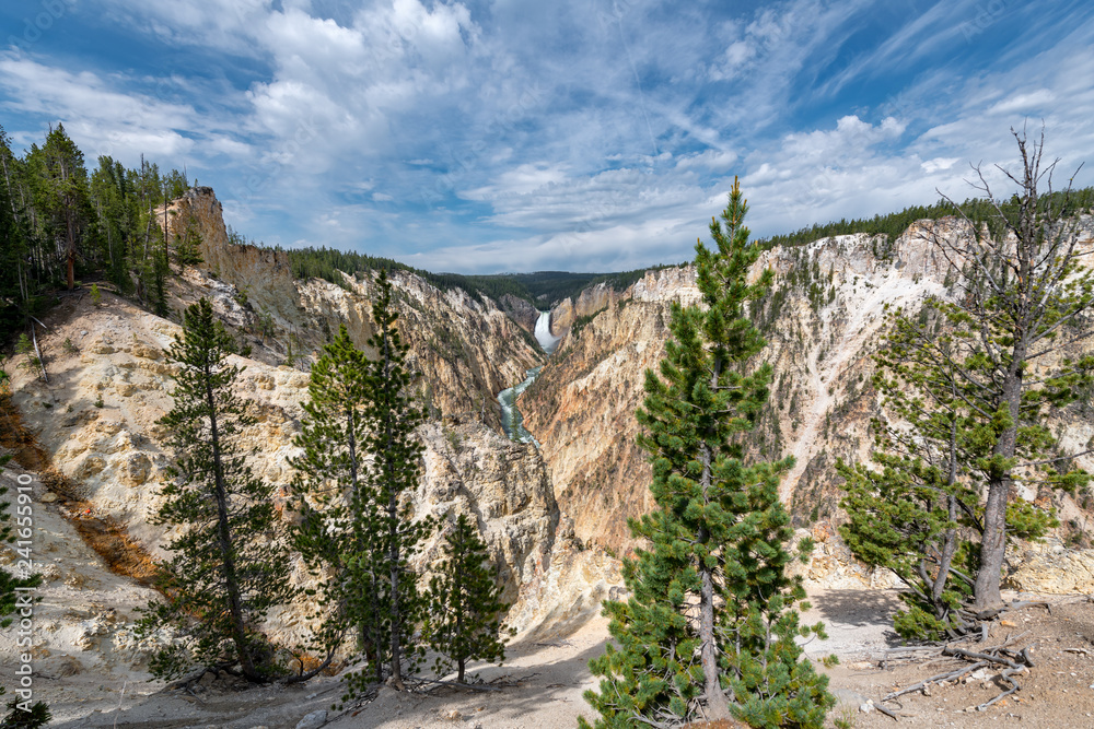 Grand Canyon of the Yellowstone in Yellowstone National Park, Wyoming.