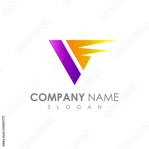 Fast Letter V Logo Business Logo Template Free Download Fast Letter V Logo Business Logo Template - GFXLoad