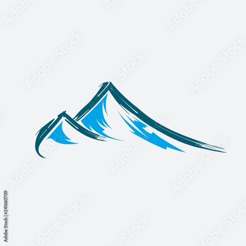 Mountain Brush Vector photo