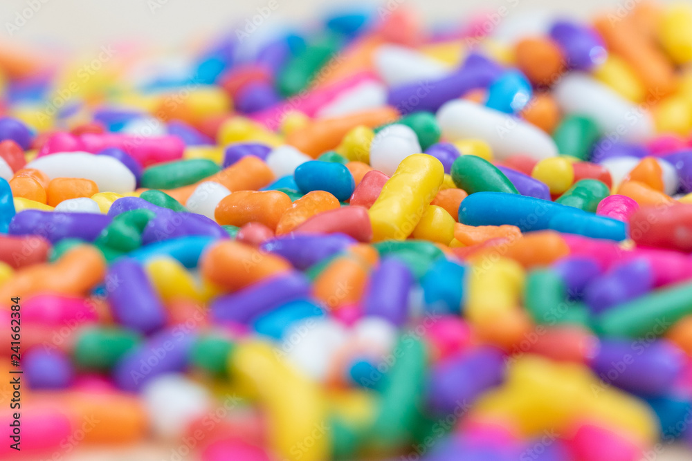 Sprinkles with a shallow depth of field Sprinkles with a shallow depth of field