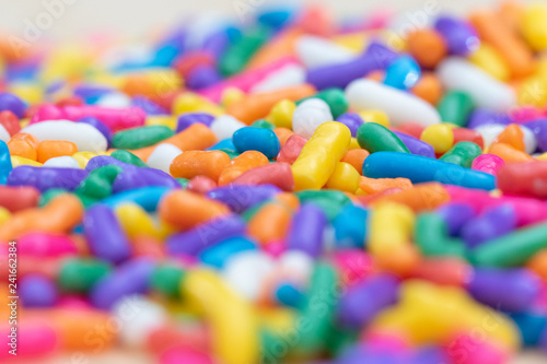Sprinkles with a shallow depth of field 