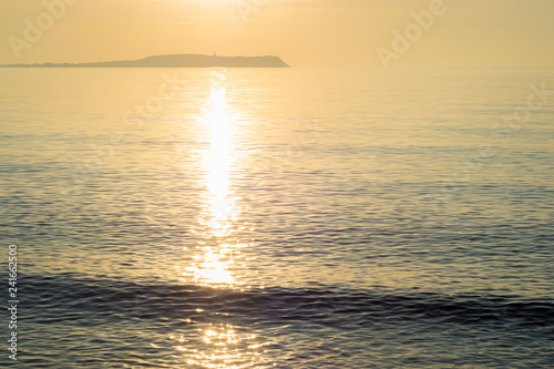 Sonnenuntergang über Insel Hiddensee mit Ostsee
