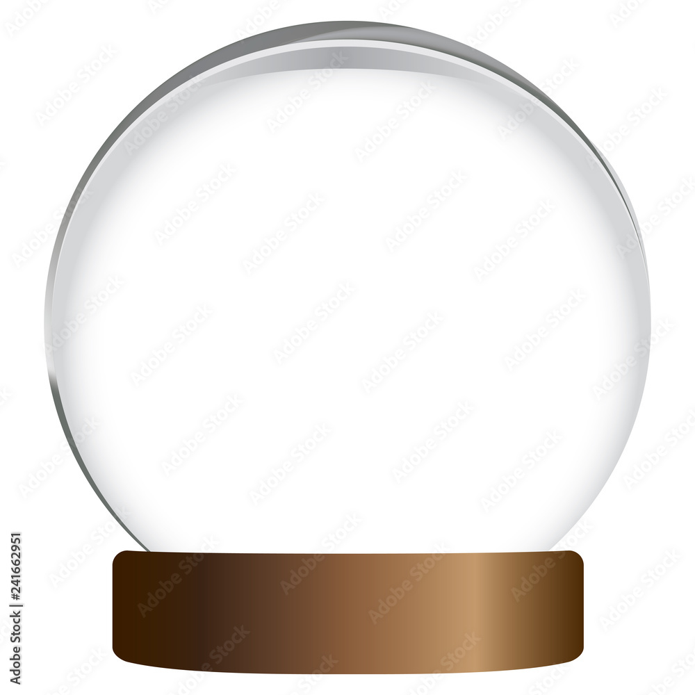 Empty snow globe