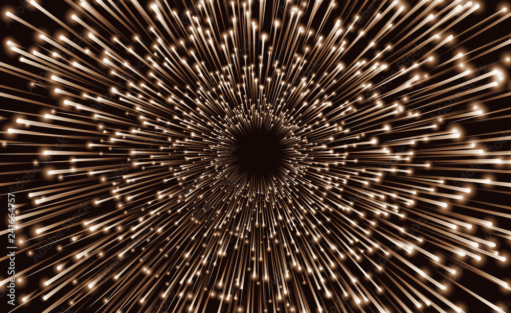 Obraz premium Abstract gold background with Starburst. Vector illustration.