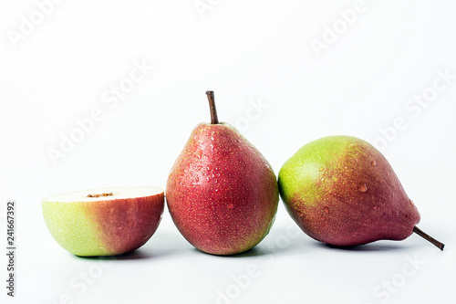 Gourd pear on white background