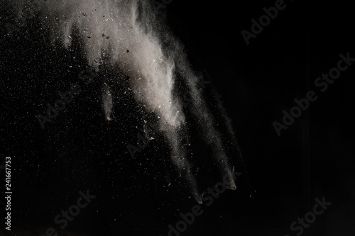 Fotografie, Obraz Falling ashes and debris in air isolated