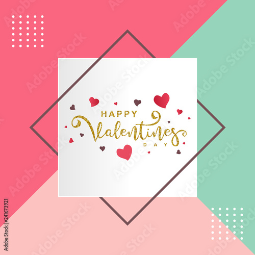 Happy Valentines Day typogr...