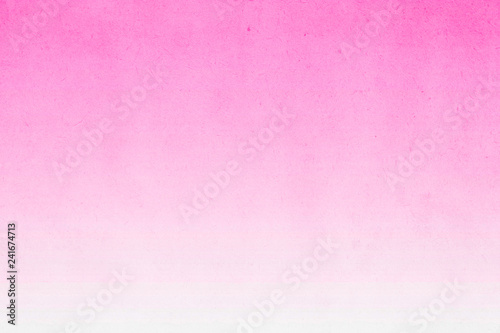 Pink gradient watercolor paint on old paper with grain smudge dirty texture abstract for