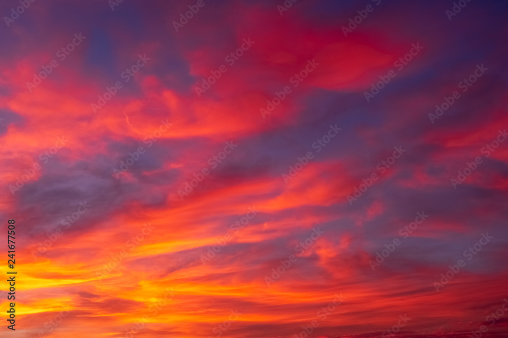 Nice colorful background of the sunset sky