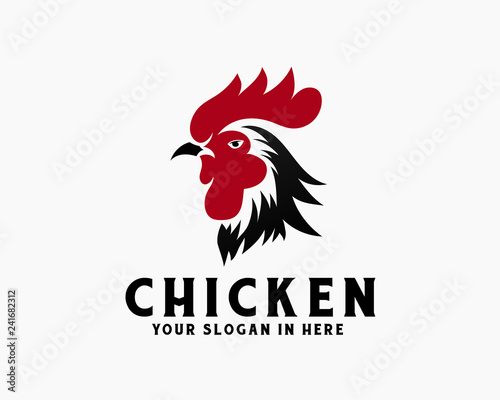 chicken head, rooster head logo design inspiration