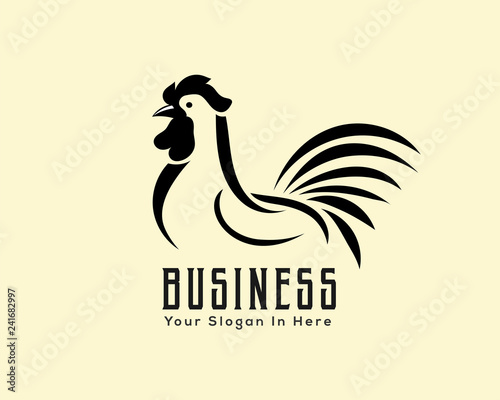 chicken, rooster drawing art logo design inspiration