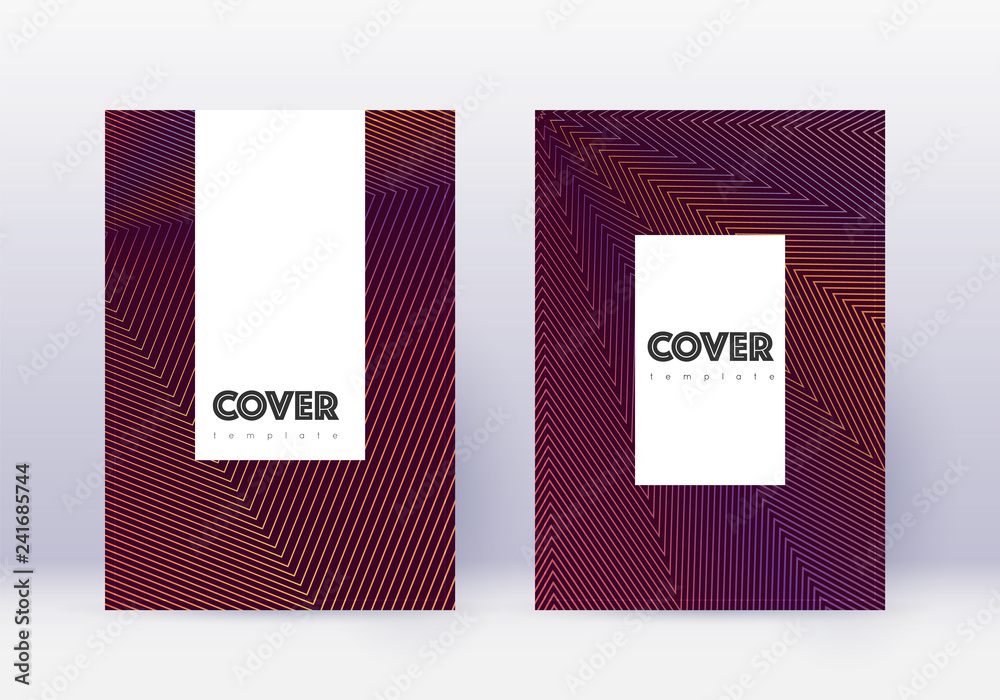 Hipster cover design template set. Orange abstract Hipster cover design template set. Orange abstract