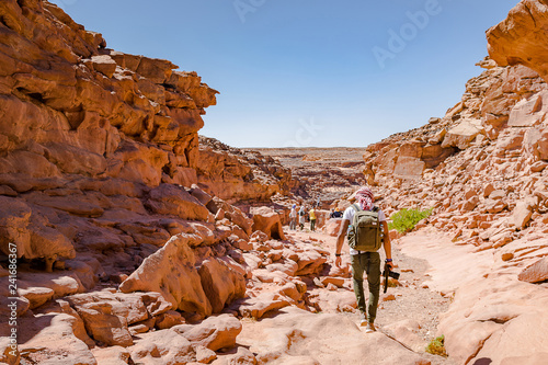 Hiking in Dahab, Color canyon, Egypt