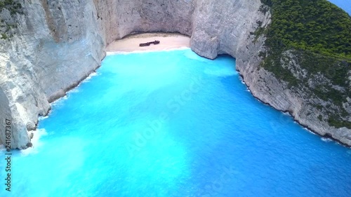 Navagio beach, Zakinthos, Grece