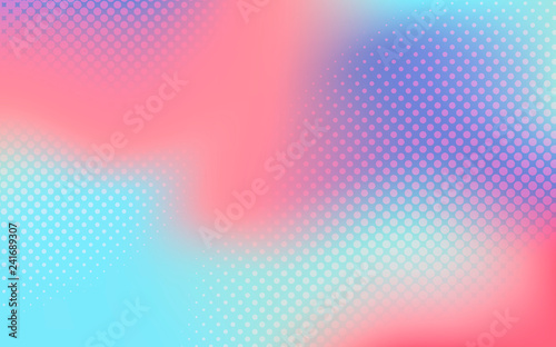 Multicolor gradient halftone background vector