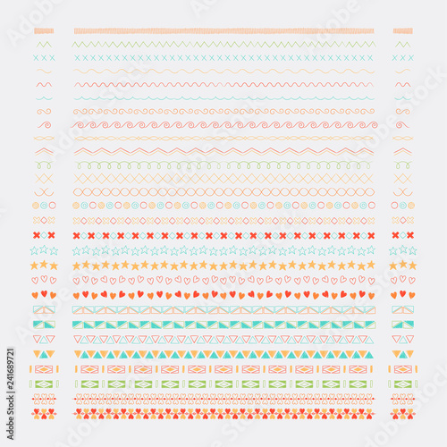 Divider line design elements vector collection