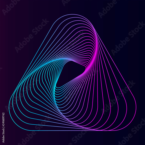 Abstract dynamic pattern wallpaper vector