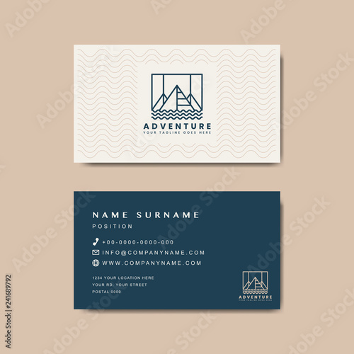Premium business card design mockup