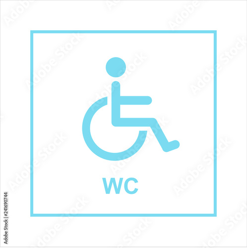 Symbol icona wektorowa toalet