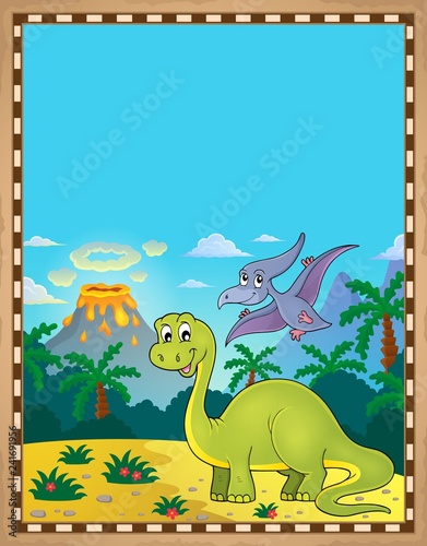 Dinosaur theme parchment 1