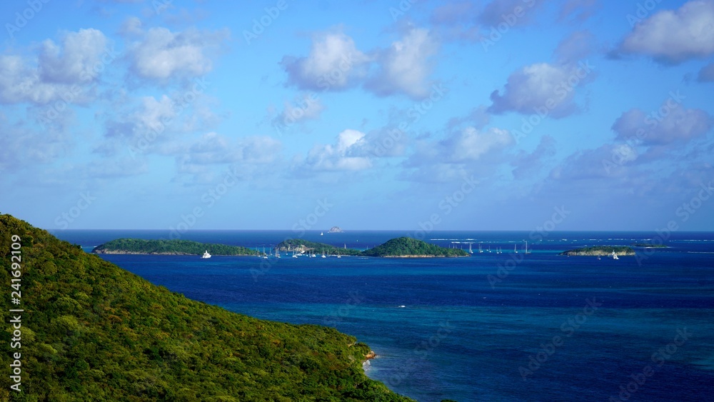 vue sur les Tobago Cays