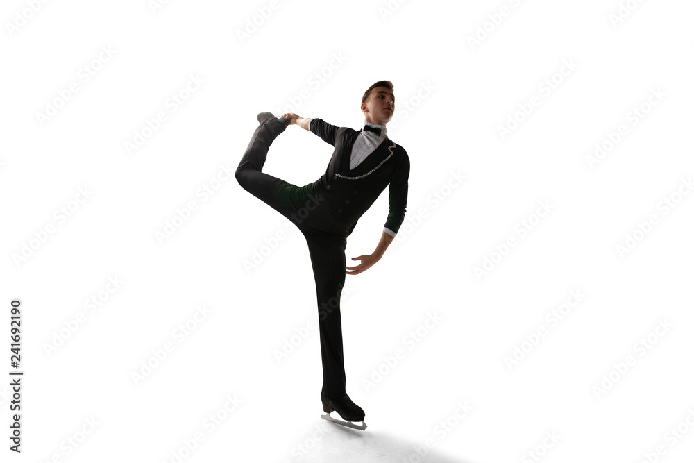 Obraz premium Figure skating isolated on white