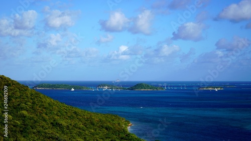 Fototapeta Naklejka Na Ścianę i Meble -  vue sur les Tobago Cays