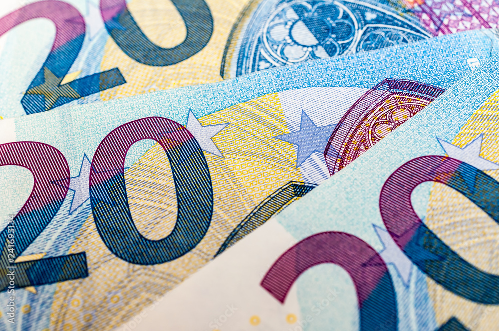 neuer 20 Euro Geldschein Stock-Foto | Adobe Stock