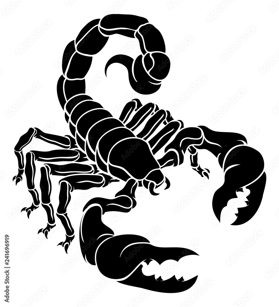 Vecteur Stock Scorpion Scorpio zodiac animal sign design graphic | Adobe  Stock