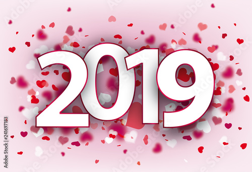 Hearts Pink Background 2019