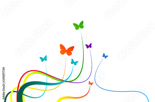 farfalla, fantasia, icona, simbolo, primavera, volare, libertà,