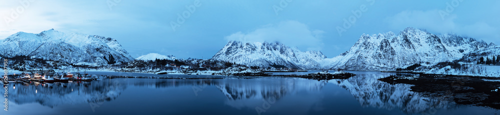 Winter Norway lake