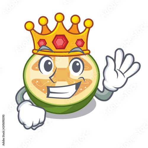King fruit feijoa isolated on the mascot