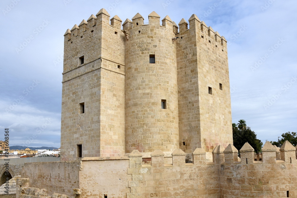 Espagne, Andalousie, Cordoue, tour Calahorra et musée d'Al-Andalus, monument historique.