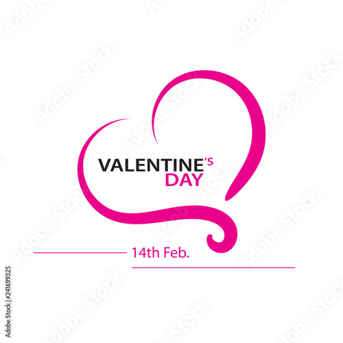 Heart  Symbol of Love and Valentine s Day. Vector illustration.