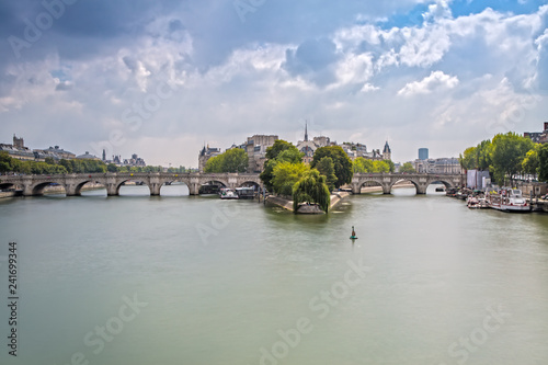 Ile de la Cite from the Pont des Arts in Paris, France © susanne2688