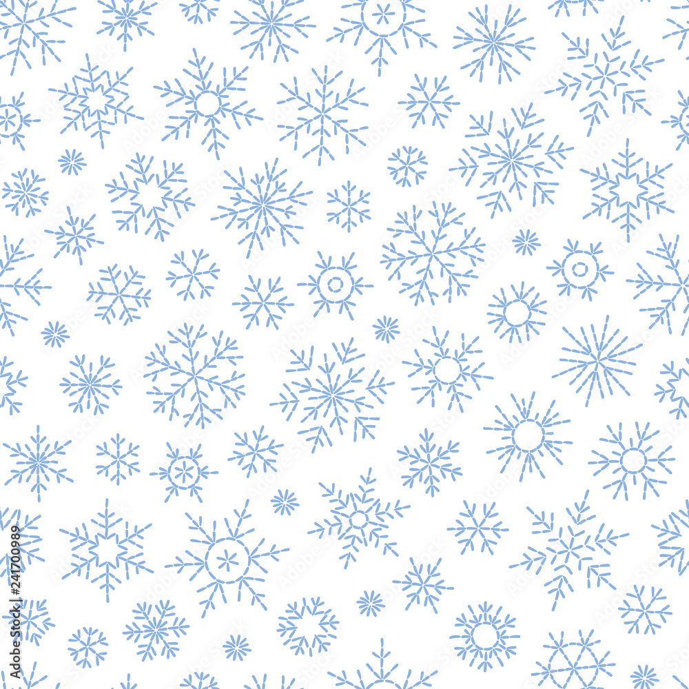 Christmas seamless doodle pattern