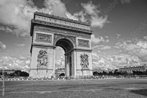 Arc de Triomphe on the Champs Elysees in Paris