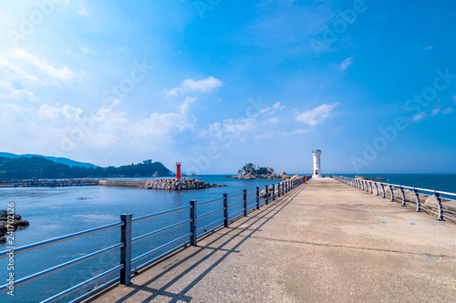 Landscape of Galnamhang Port in Samcheok