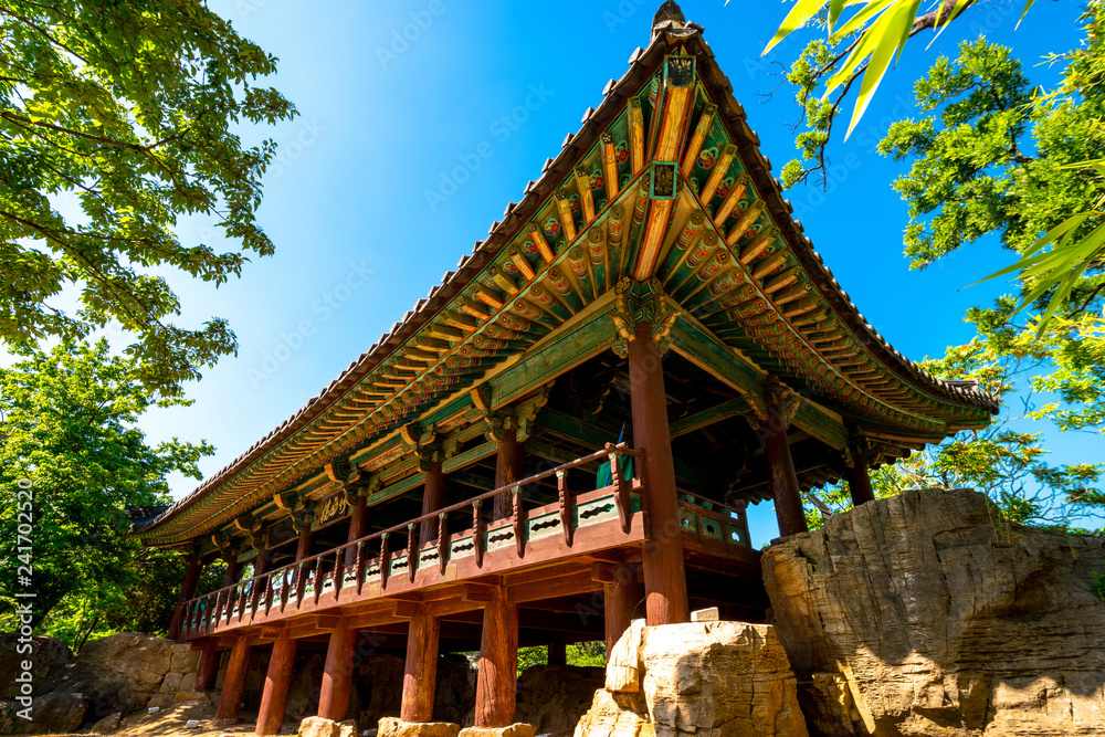Jukseoru Pavilion, estimated to have been built around 1266 Jukseoru Pavilion, estimated to have been built around 1266