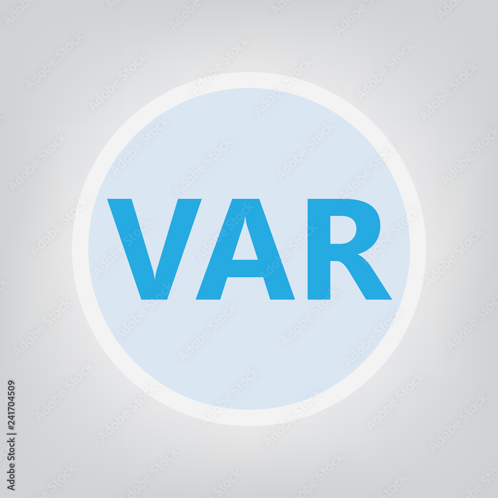 VAR (Value-added reseller) acronym- vector illustration VAR (Value-added reseller) acronym- vector illustration