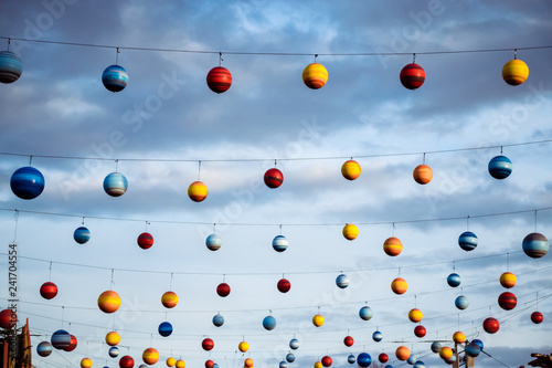 Decoration in Tollwood festival in Munich