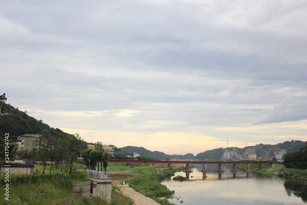 bridge over the river